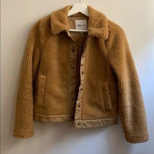 Madewell Sherpa Portland Bomber Jacket, XXS